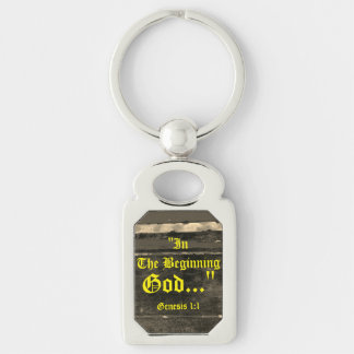 Genesis 1:1 In het begin God..." Bijbelse waarheid Sleutelhanger