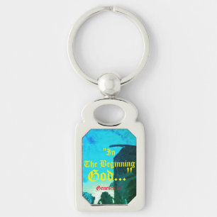 Genesis 1:1 In het begin God..." Bijbelse waarheid Sleutelhanger