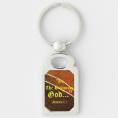 Genesis 1:1 In het begin God..." Bijbelse waarheid Sleutelhanger (Voorkant)