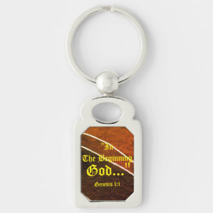 Genesis 1:1 In het begin God..." Bijbelse waarheid Sleutelhanger