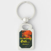 Genesis 1:1 In het begin God..." Bijbelse waarheid Sleutelhanger (Voorkant)