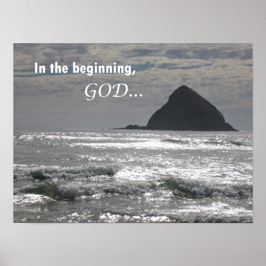Genesis 1:1 In het begin, God Poster (Voorkant)