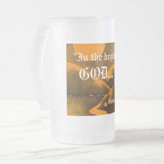 Genesis 1:1 Mok (Voorkant links)