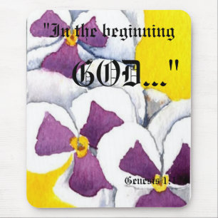 Genesis 1:1 Mousepad Muismat