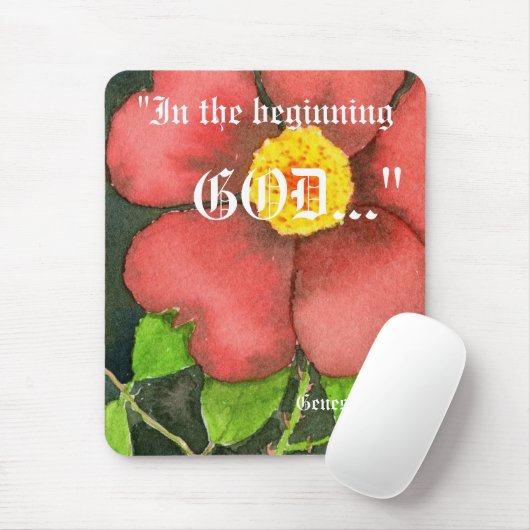 Genesis 1:1 Mousepad Muismat (Met muis)