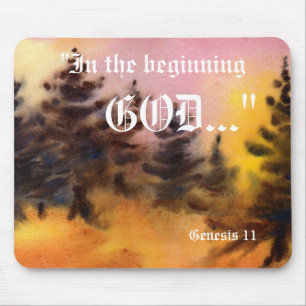 Genesis 1:1 Mousepad Muismat