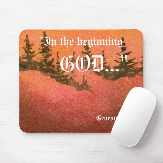 Genesis 1:1 Mousepad Muismat (Met muis)