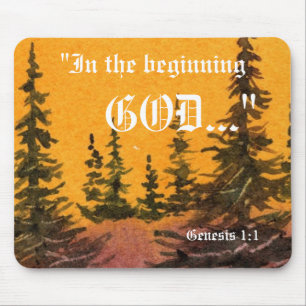 Genesis 1:1 Mousepad Muismat