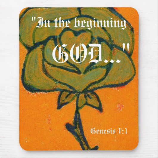 Genesis 1:1 Mousepad Muismat (Voorkant)
