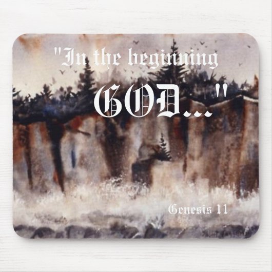 Genesis 1:1 Mousepad Muismat (Voorkant)
