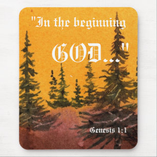 Genesis 1:1 Mousepad Muismat