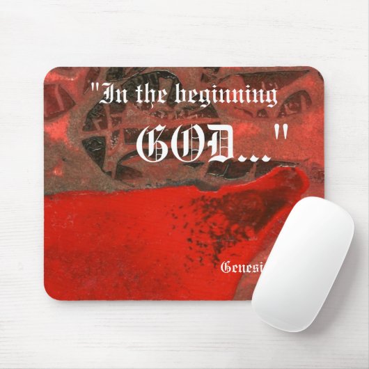 Genesis 1:1 Mousepad Muismat (Met muis)