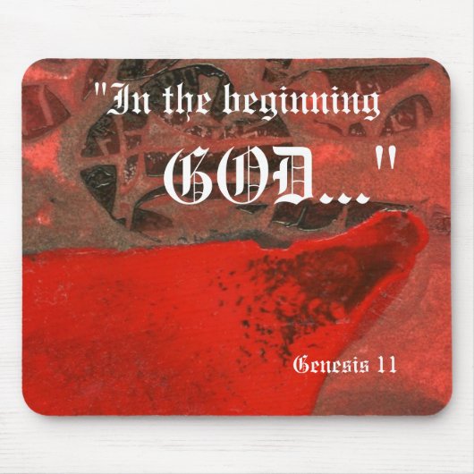 Genesis 1:1 Mousepad Muismat (Voorkant)