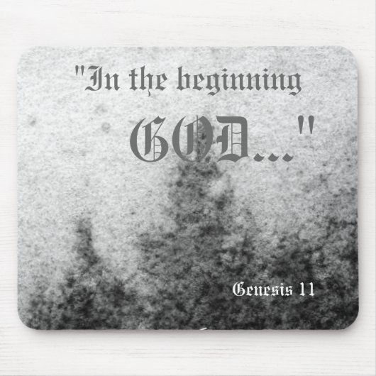 Genesis 1:1 Mousepad Muismat (Voorkant)