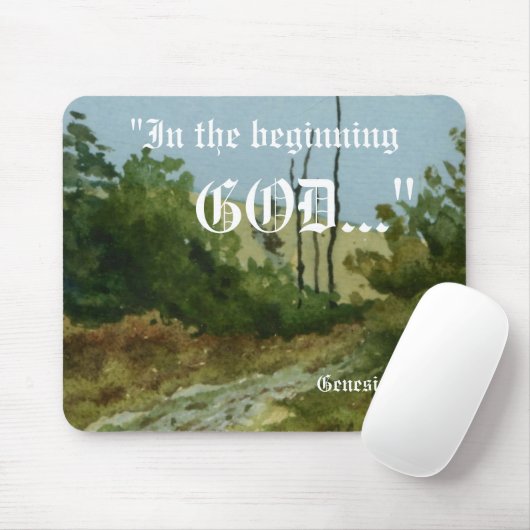 Genesis 1:1 Mousepad Muismat (Met muis)