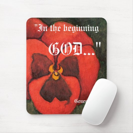 Genesis 1:1 Mousepad Muismat (Met muis)