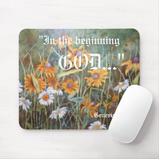 Genesis 1:1 Mousepad Muismat (Met muis)