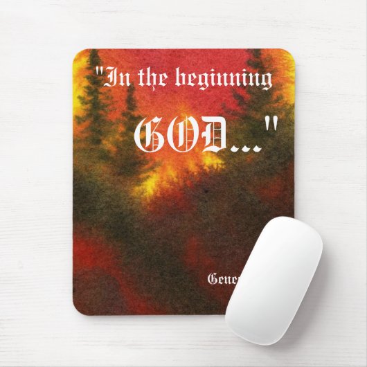 Genesis 1:1 Mousepad Muismat (Met muis)
