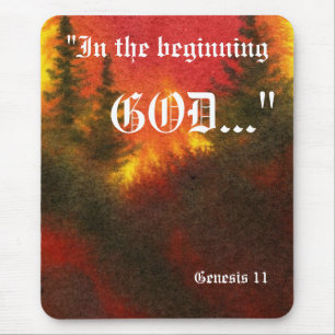 Genesis 1:1 Mousepad Muismat