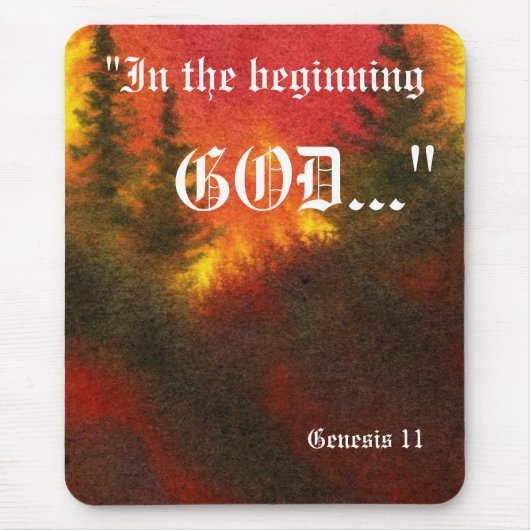 Genesis 1:1 Mousepad Muismat (Voorkant)