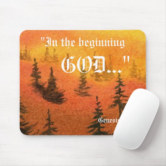 Genesis 1:1 Mousepad Muismat (Met muis)