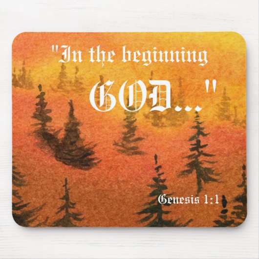 Genesis 1:1 Mousepad Muismat (Voorkant)