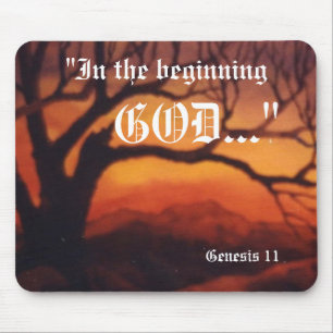 Genesis 1:1 Mousepad Muismat