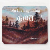 Genesis 1:1 Mousepad Muismat (Voorkant)