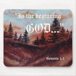 Genesis 1:1 Mousepad Muismat