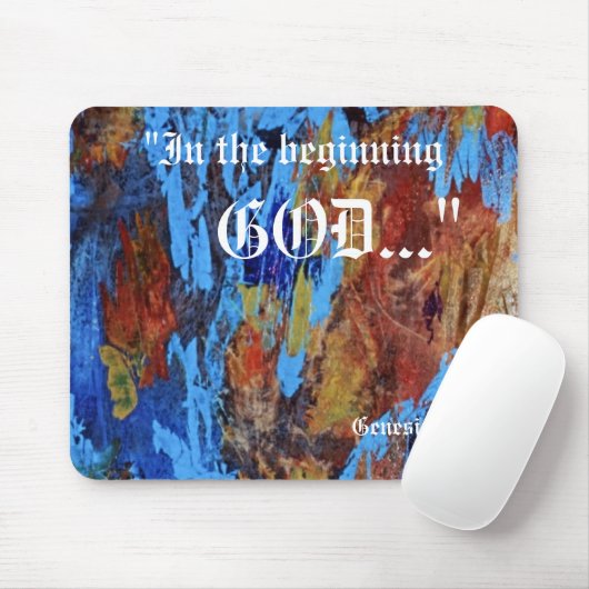 Genesis 1:1 Mousepad Muismat (Met muis)