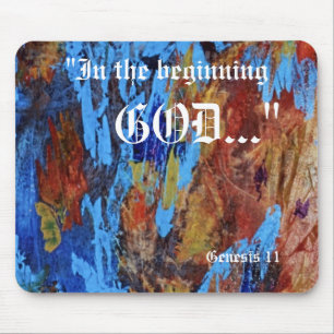 Genesis 1:1 Mousepad Muismat
