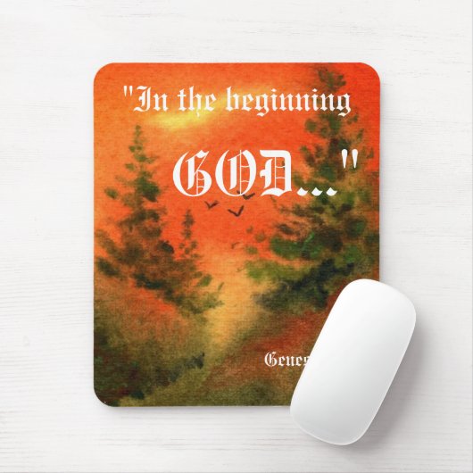 Genesis 1:1 Mousepad Muismat (Met muis)