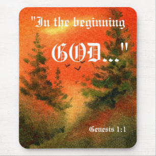 Genesis 1:1 Mousepad Muismat
