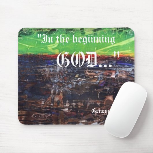 Genesis 1:1 Mousepad Muismat (Met muis)
