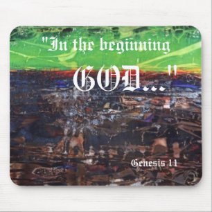 Genesis 1:1 Mousepad Muismat