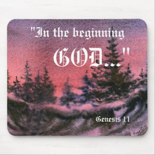 Genesis 1:1 Mousepad Muismat