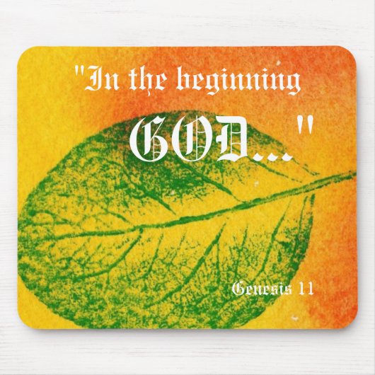 Genesis 1:1 Mousepad Muismat (Voorkant)