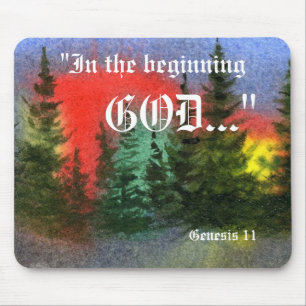 Genesis 1:1 Mousepad Muismat