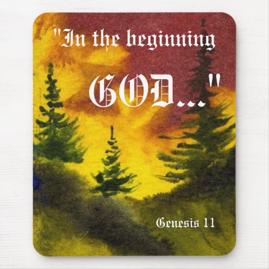 Genesis 1:1 Mousepad Muismat (Voorkant)
