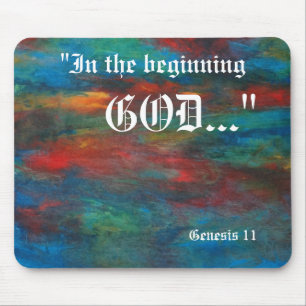 Genesis 1:1 Mousepad Muismat