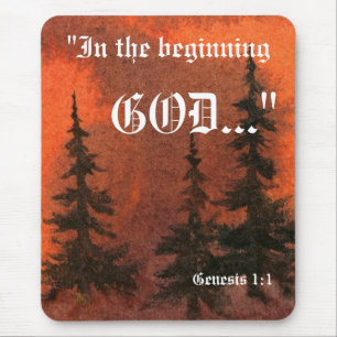 Genesis 1:1 Mousepad Muismat