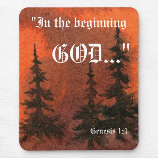Genesis 1:1 Mousepad Muismat (Voorkant)