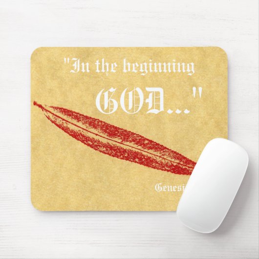 Genesis 1:1 Mousepad Muismat (Met muis)