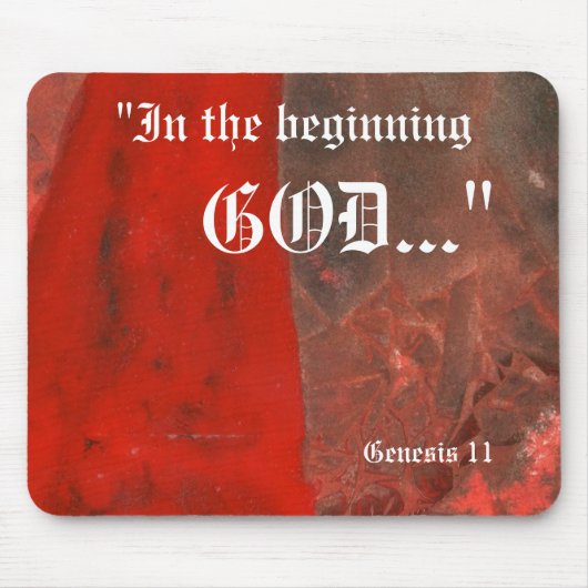Genesis 1:1 Mousepad Muismat (Voorkant)