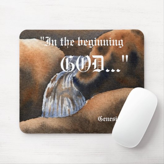 Genesis 1:1 Mousepad Muismat (Met muis)