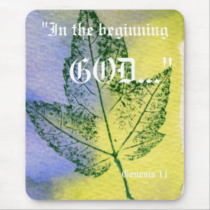 Genesis 1:1 Mousepad Muismat