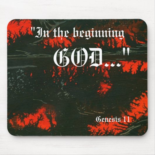 Genesis 1:1 Mousepad Muismat (Voorkant)