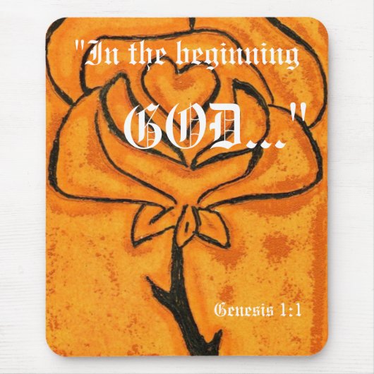 Genesis 1:1 Mousepad Muismat (Voorkant)