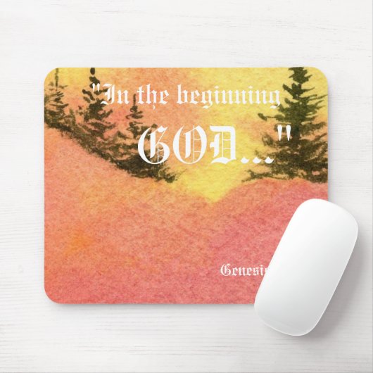 Genesis 1:1 Mousepad Muismat (Met muis)