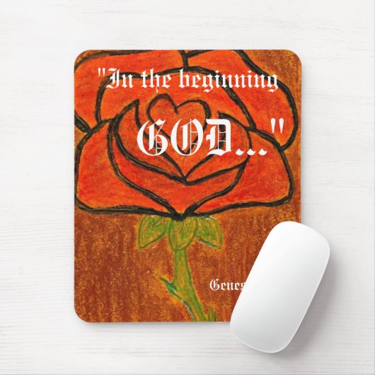 Genesis 1:1 Mousepad Muismat (Met muis)